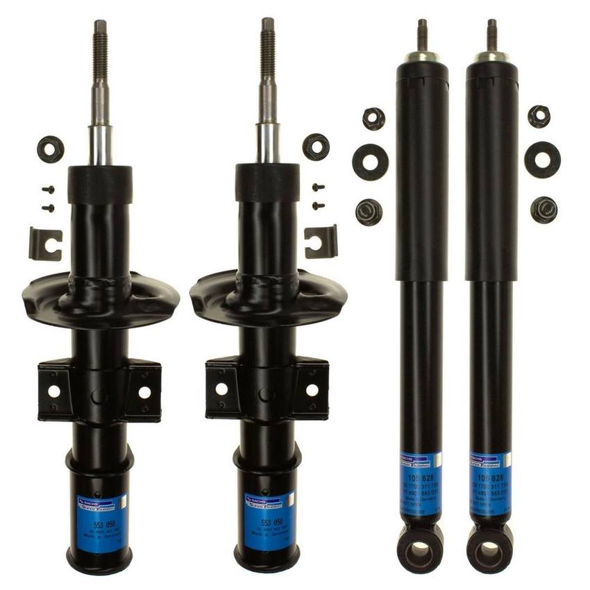 Volvo Suspension Strut and Shock Absorber Assembly Kit - Front and Rear 9173851 - Sachs 4015387KIT